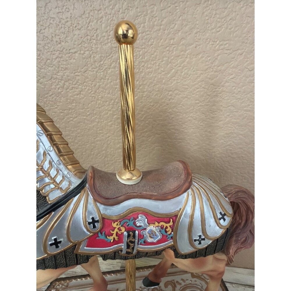 San Francisco Music Box Co Ltd Ed Royal Crest Carousel Horse Plays Polonaise - Picture 10 of 16